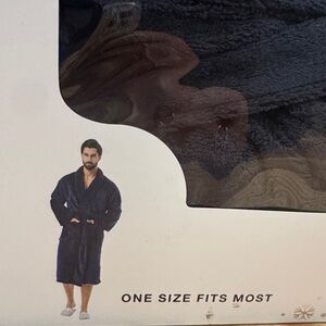 Men's Navy Blue Robe